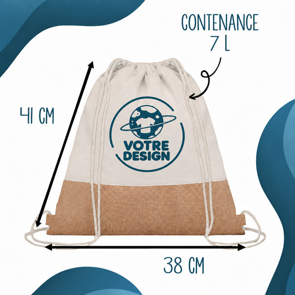 Sac à dos toile et jute - Planetee