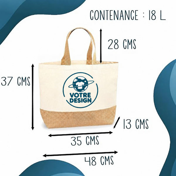 Sac fond jute basique - Planetee