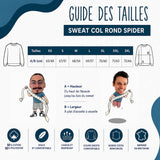 Sweat Gris Chiné J’peux pas j’ai planche à voile J'peux pas minimaliste