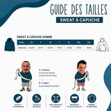 Sweat à Capuche J’peux pas j’ai planche à voile J'peux pas minimaliste