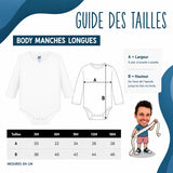 Body Bébé Manches Longues J’peux pas j’ai couture J'peux pas minimaliste