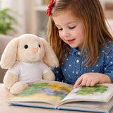 Doudou Peluche Lapin J’peux pas j’ai planche à voile J'peux pas minimaliste