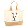 Sac Jute Fête des Mères Fêtes des Pères Mamie Papi Famille Idée Cadeau anniversaire Noël Travail Boulot Métier Départ Retraite Collègue Femme Homme