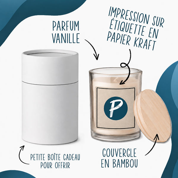 Bougie Parfumée Vanille J’peux pas j’ai couture J'peux pas minimaliste