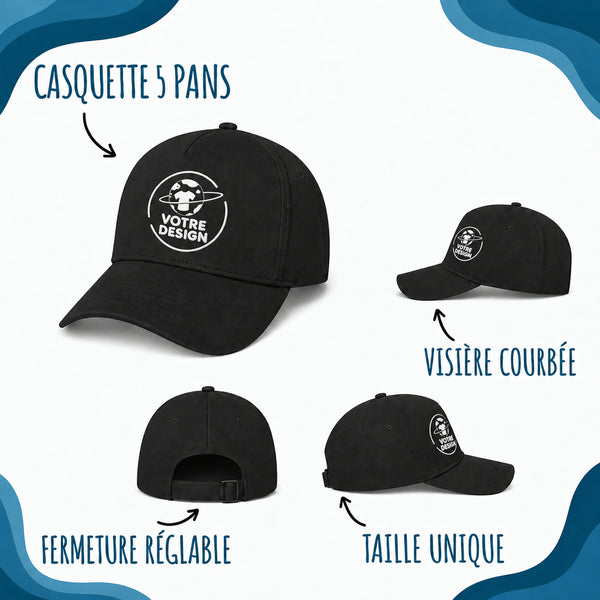 Casquette Noire Être prof de maths c'est la vie