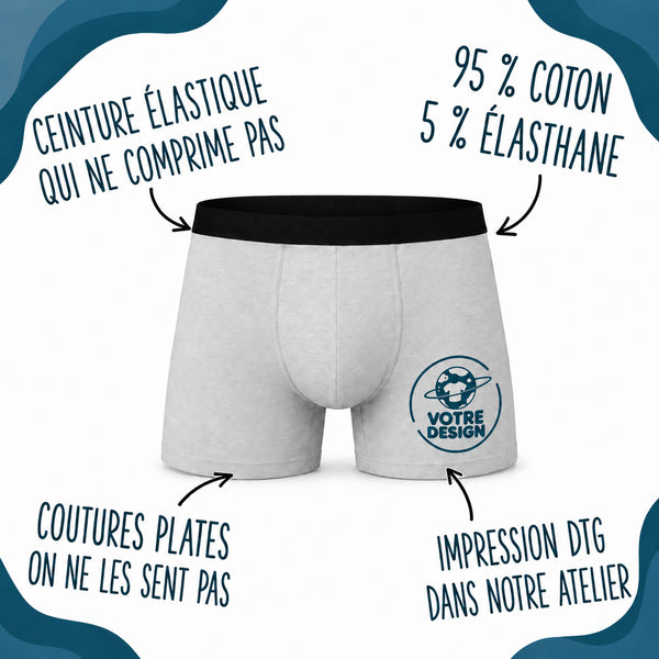 Boxer Homme J’peux pas j’ai Reboutage – Impression devant