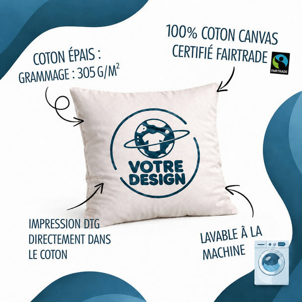 Housse de Coussin Être prof de maths c'est la vie