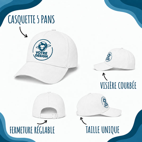 Casquette Blanche J’peux pas j’ai Badminton