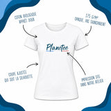 T-shirt Femme Blanc J’peux pas j’ai planche à voile J'peux pas minimaliste