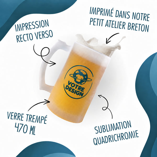 Verre à Bière Être prof de maths c'est la vie