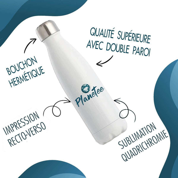 Gourde Isotherme J’peux pas j’ai couture J'peux pas minimaliste
