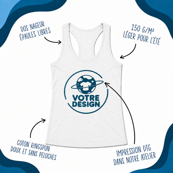 Débardeur Femme J’peux pas j’ai Crochet