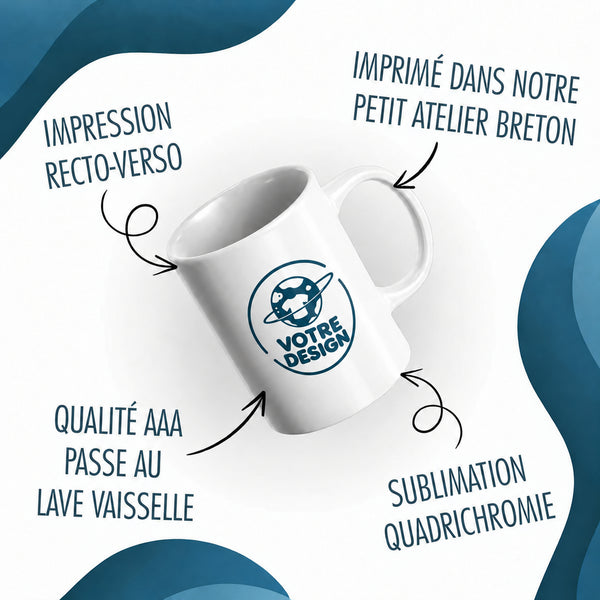 Mug Être prof de maths c'est la vie
