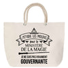 Sac Fête des Mères Mamie Famille Idée Cadeau anniversaire Noël Travail Boulot Métier Départ Retraite Collègue Femme cabas shopping plage