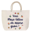 Sac Fête des Mères Mamie Famille Idée Cadeau anniversaire Noël Travail Boulot Métier Départ Retraite Collègue Femme cabas shopping plage