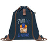 sac a dos bleu coton recycle avec pochette idee cadeau originale pour collegue ami prof ou membre de la famille cadeau mixte noel anniversaire secret santa ou depart au travail sac leger pratique et ecologique design breton moderne