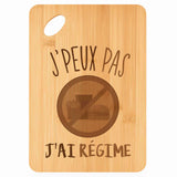 Planche bambou gravée personnalisée femme homme idée cadeau Fête des Mères Fête des Pères apéro papa maman prénom cuisine plateau fromage