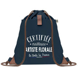 sac a dos femme bleu coton recycle avec pochette cadeau original pour collegue amie prof ou soeur idee cadeau femme noel anniversaire secret santa ou depart a la retraite sac pratique chic et ecoresponsable design breton elegant