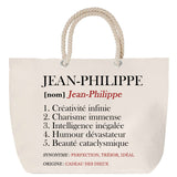 Sac Fête des Mères Mamie Famille Idée Cadeau anniversaire Noël Travail Boulot Métier Départ Retraite Collègue Femme cabas shopping plage