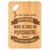 Planche bambou gravée personnalisée homme idée cadeau Fête des Pères apéro 30×20 prénom cuisine plateau fromage anniversaire noel papa papi 