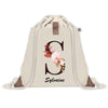 Sac à dos avec pochette Sylvaine Lettre Fleur