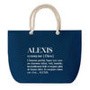 Sac de plage Bleu anse corde Alexis Définition Homme