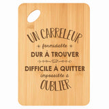 Planche bambou gravée personnalisée homme idée cadeau Fête des Pères apéro 30×20 prénom cuisine plateau fromage anniversaire noel papa papi 