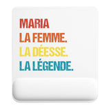 Tapis de souris ergonomique avec repose-poignet, accessoire bureau pour femme et homme, fête des pères, cadeau pas cher, idée cadeau fête des mères, secret santa, départ à la retraite, télétravail et gaming