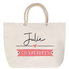 Sac Fête des Mères Mamie Famille Idée Cadeau anniversaire Noël Travail Boulot Métier Départ Retraite Collègue Femme cabas shopping plage