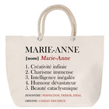 Sac Fête des Mères Mamie Famille Idée Cadeau anniversaire Noël Travail Boulot Métier Départ Retraite Collègue Femme cabas shopping plage