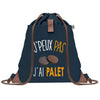sac a dos bleu coton recycle avec pochette idee cadeau originale pour collegue ami prof ou membre de la famille cadeau mixte noel anniversaire secret santa ou depart au travail sac leger pratique et ecologique design breton moderne