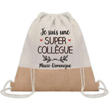 Sac Fête des Mères Mamie Maman Cadeau anniversaire Noël Travail Métier Départ Retraite Collègue Femme cabas shopping plage