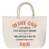 Sac Fête des Mères Mamie Famille Idée Cadeau anniversaire Noël Travail Boulot Métier Départ Retraite Collègue Femme cabas shopping plage