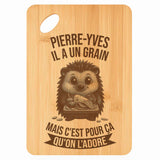Planche bambou gravée personnalisée homme idée cadeau Fête des Pères apéro 30×20 prénom cuisine plateau fromage anniversaire noel papa papi 
