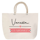 Sac Fête des Mères Mamie Famille Idée Cadeau anniversaire Noël Travail Boulot Métier Départ Retraite Collègue Femme cabas shopping plage