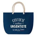 Sac de plage Bleu anse corde Certifié meilleur Urgentiste