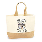 Sac Jute Fête des Mères Fêtes des Pères Mamie Papi Famille Idée Cadeau anniversaire Noël Travail Boulot Métier Départ Retraite Collègue Femme Homme