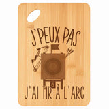 Planche bambou gravée personnalisée femme homme idée cadeau Fête des Mères Fête des Pères apéro papa maman prénom cuisine plateau fromage