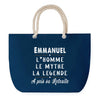 Sac de plage Bleu anse corde Emmanuel Retraite
