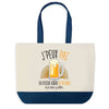 Sac de shopping bleu J'peux pas Petite Bière