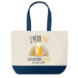 Sac de shopping bleu J'peux pas Petite Bière
