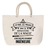 Sac Fête des Mères Mamie Famille Idée Cadeau anniversaire Noël Travail Boulot Métier Départ Retraite Collègue Femme cabas shopping plage