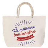 Sac Fête des Mères Mamie Famille Idée Cadeau anniversaire Noël Travail Boulot Métier Départ Retraite Collègue Femme cabas shopping plage
