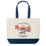 Sac de shopping bleu Laura Les Affaires d'Enfer