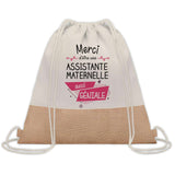 Sac Fête des Mères Mamie Maman Cadeau anniversaire Noël Travail Métier Départ Retraite Collègue Femme cabas shopping plage