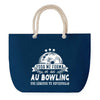 Sac de plage Bleu anse corde Bowling Légende Humour Geek