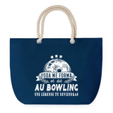 Sac de plage Bleu anse corde Bowling Légende Humour Geek