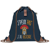 sac a dos bleu coton recycle avec pochette idee cadeau originale pour collegue ami prof ou membre de la famille cadeau mixte noel anniversaire secret santa ou depart au travail sac leger pratique et ecologique design breton moderne