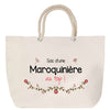 Sac Fête des Mères Mamie Famille Idée Cadeau anniversaire Noël Travail Boulot Métier Départ Retraite Collègue Femme cabas shopping plage
