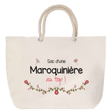 Sac Fête des Mères Mamie Famille Idée Cadeau anniversaire Noël Travail Boulot Métier Départ Retraite Collègue Femme cabas shopping plage